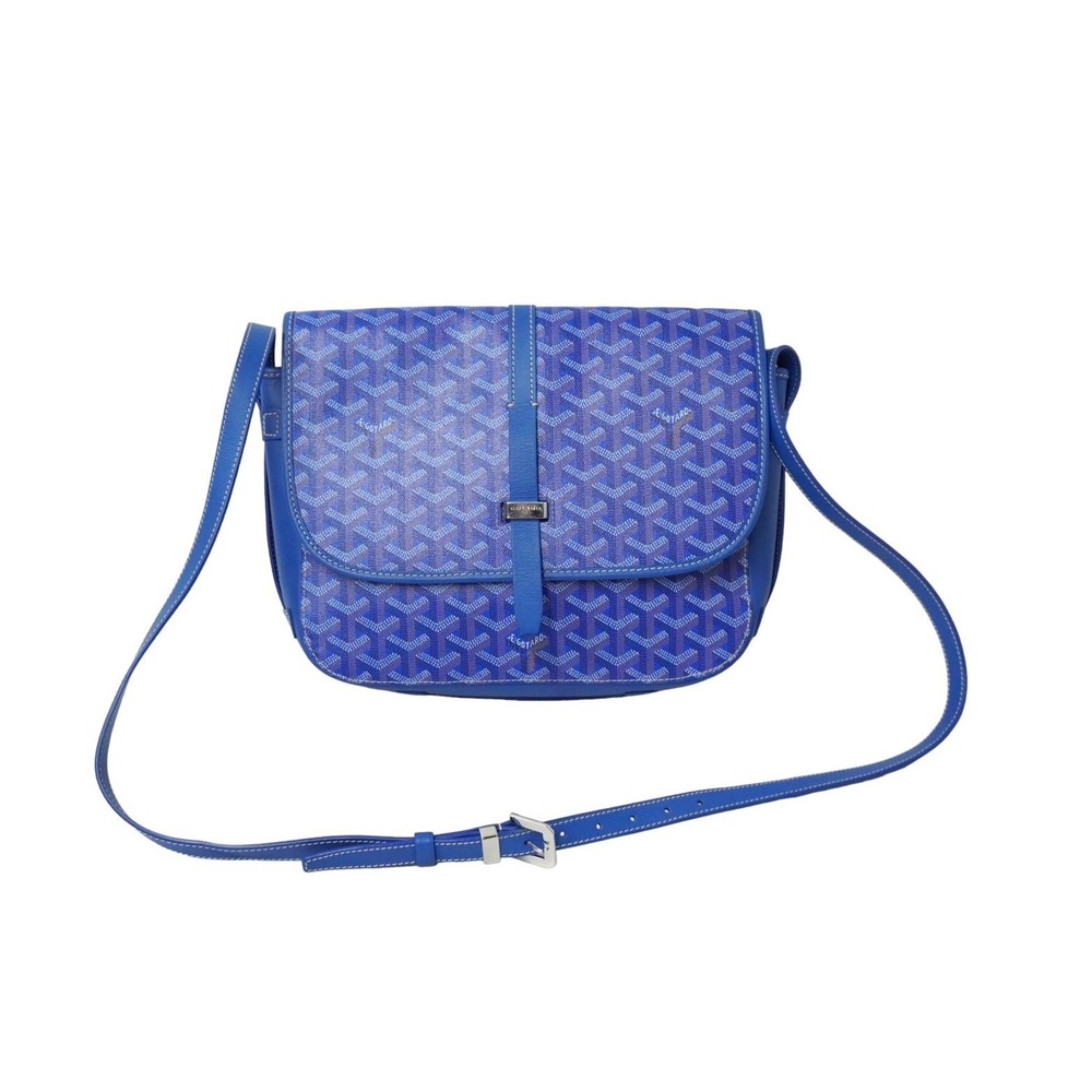 Goyard Belvedere Blue Shoulder PM Bag Leather - Picture 2 of 9